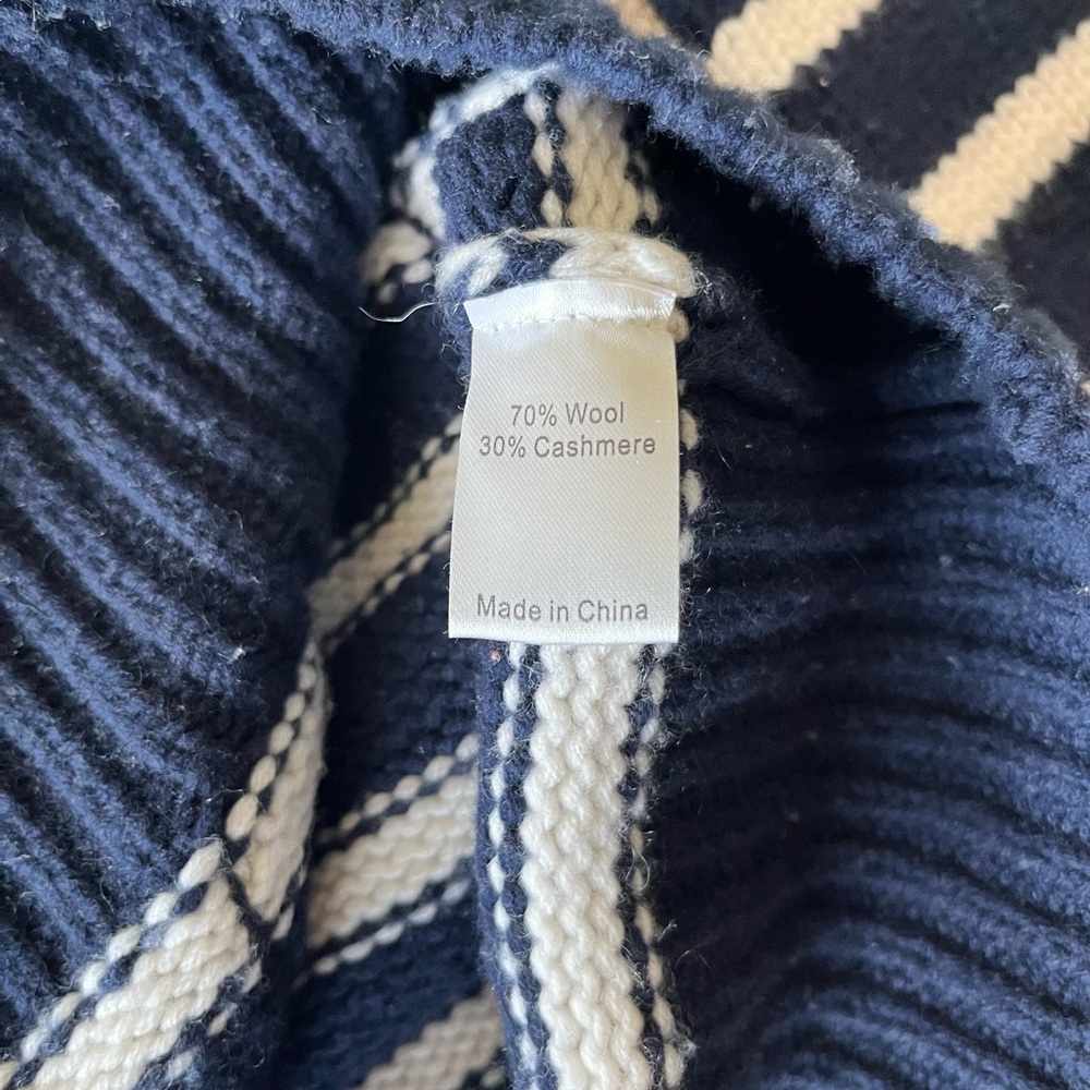 La Ligne Marin Navy and White Striped Cardigan - Picture 6 of 6